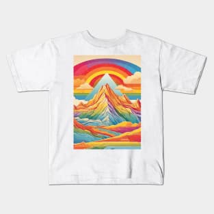 Rainbow Mountain Kids T-Shirt